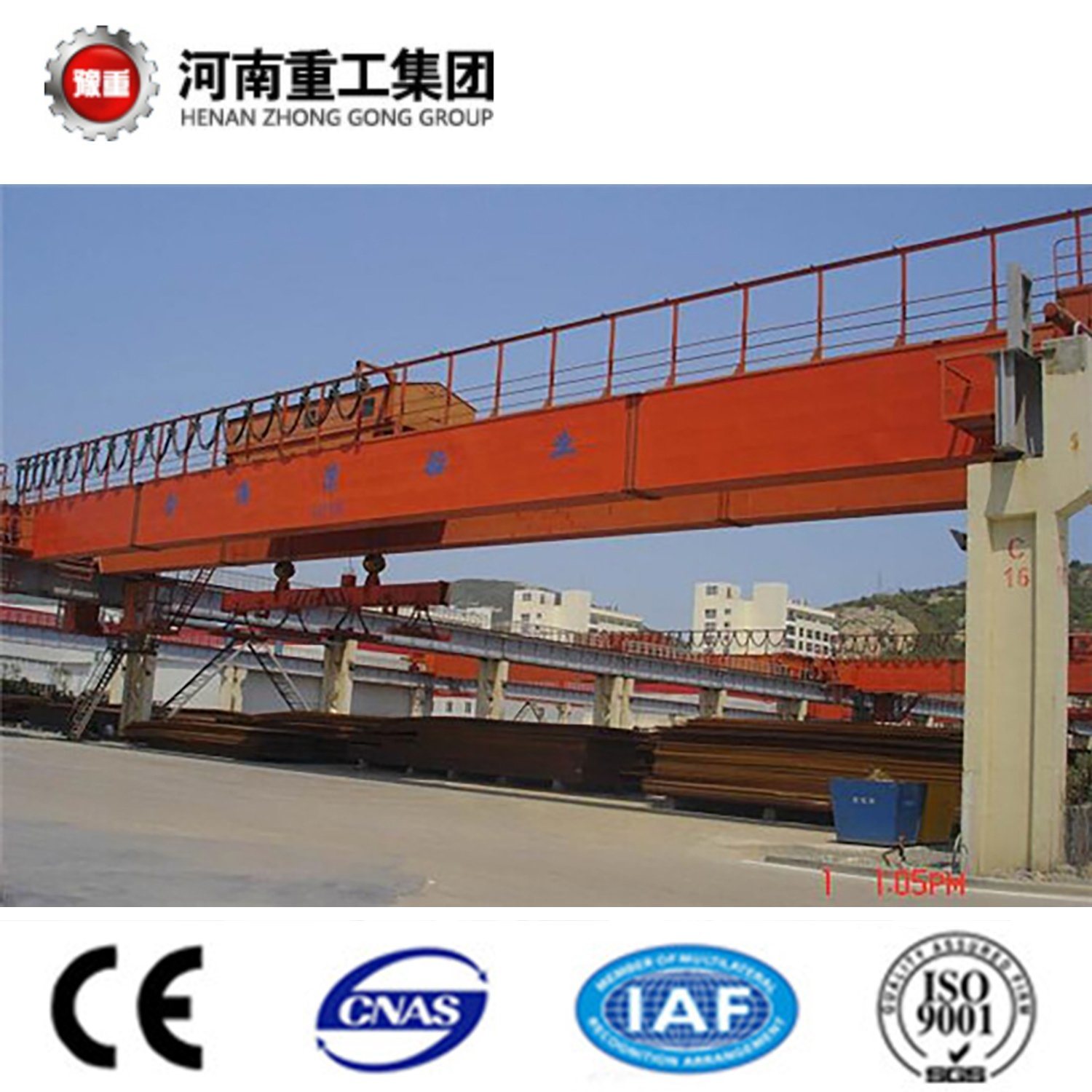 China 
                Heavy Duty Elektromagnetische Overhead-Fahrkrane für Stahl Schrott Heben
             Lieferant