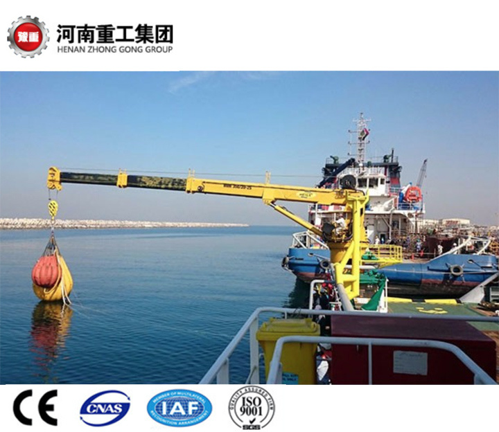 China 
                Hydraulic Electric Marine Deck Cargo Ship Crane For Port Use
             supplier