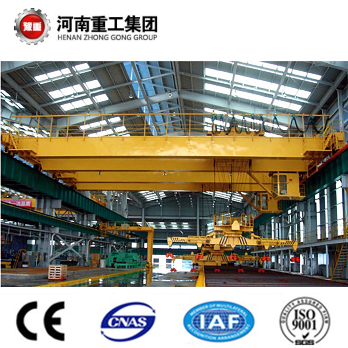 Magnetic Overhead Travelling Crane for Steel Material Lifting