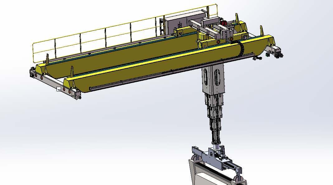 China 
                Unmanned Intelligent Grab Overhead Crane For Material Handling
             supplier