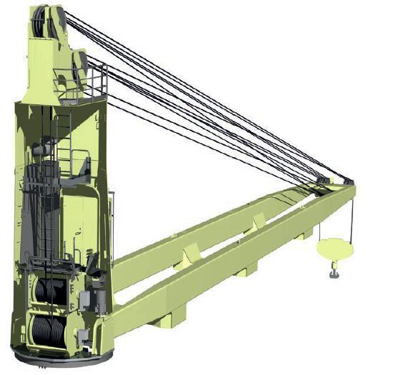 1 Ton/3 Ton/7 Ton Telescopic Boom Hydraulic Marine Deck Crane for Sale