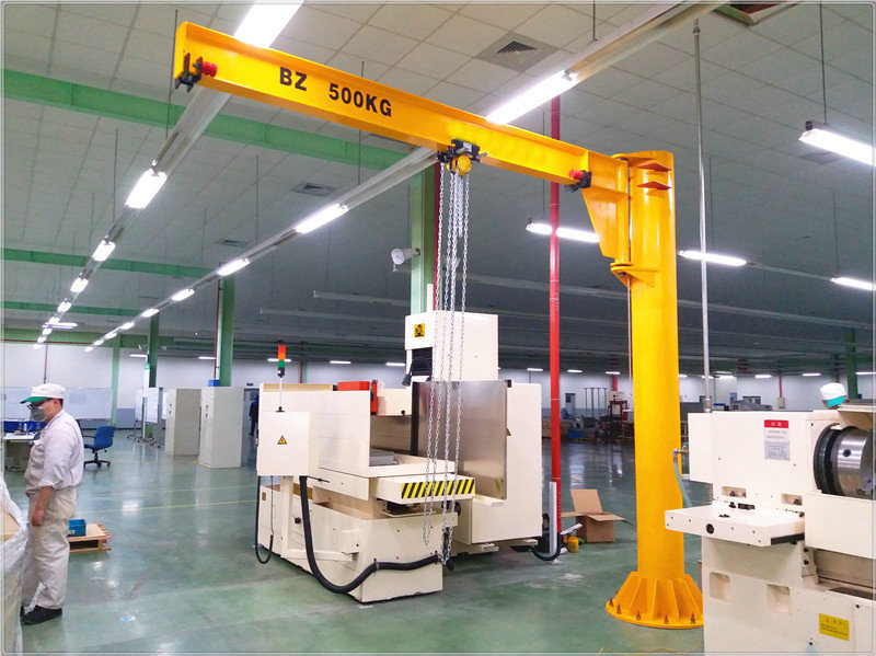 1 Ton Fixed Pillar 360 Degree Column Swing Jib Crane