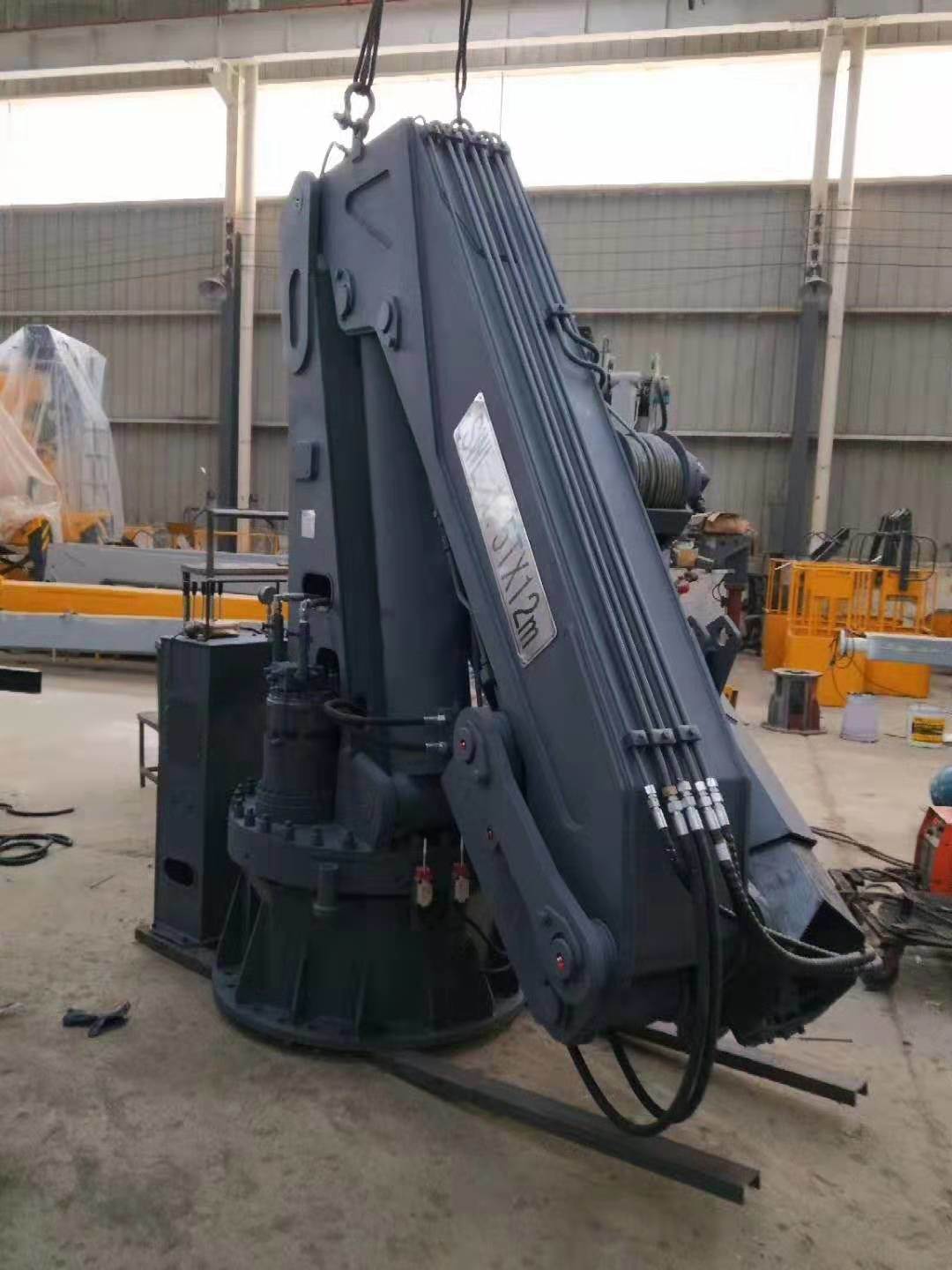 
                100t10m Hydraulic Knuckle Boom Marine Pedestal Vessel Crane
            