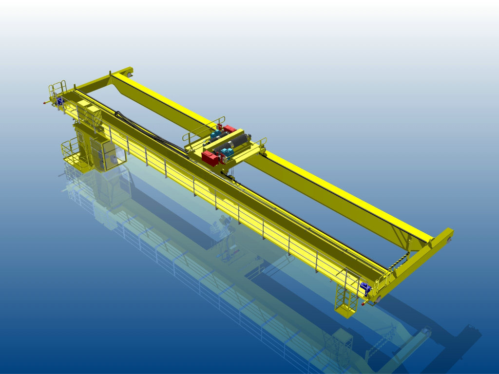 
                Передвижной кран моста для управления двухбалочной кабиной грузоподъемностью 10 тонн
            