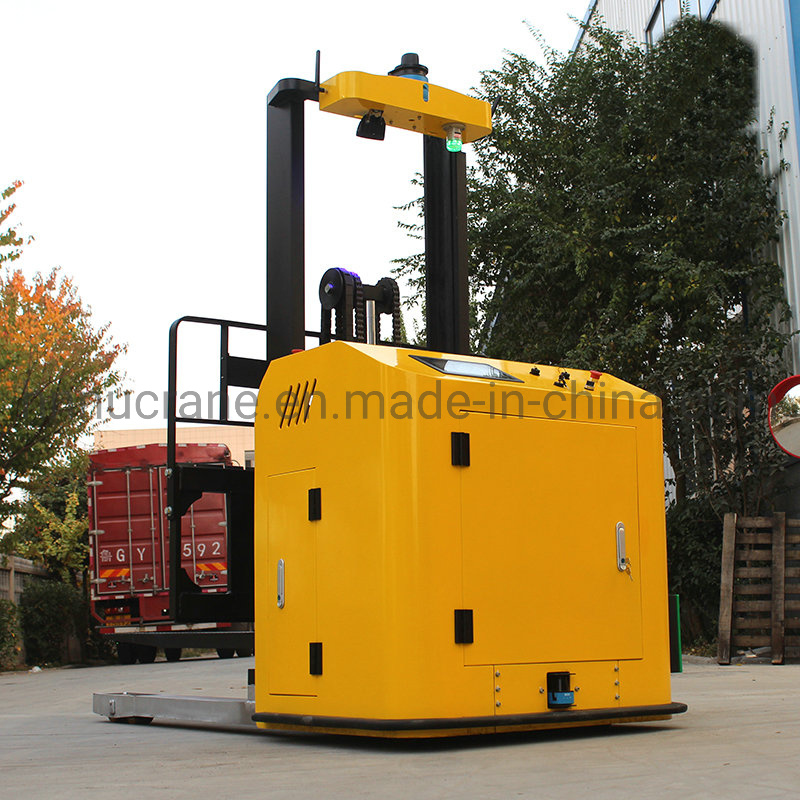 1500kg 1.5 Ton Lifting Electric Pallet Stacker Very Narrow Aisle Pallet Stacker Truck with Camera and Display