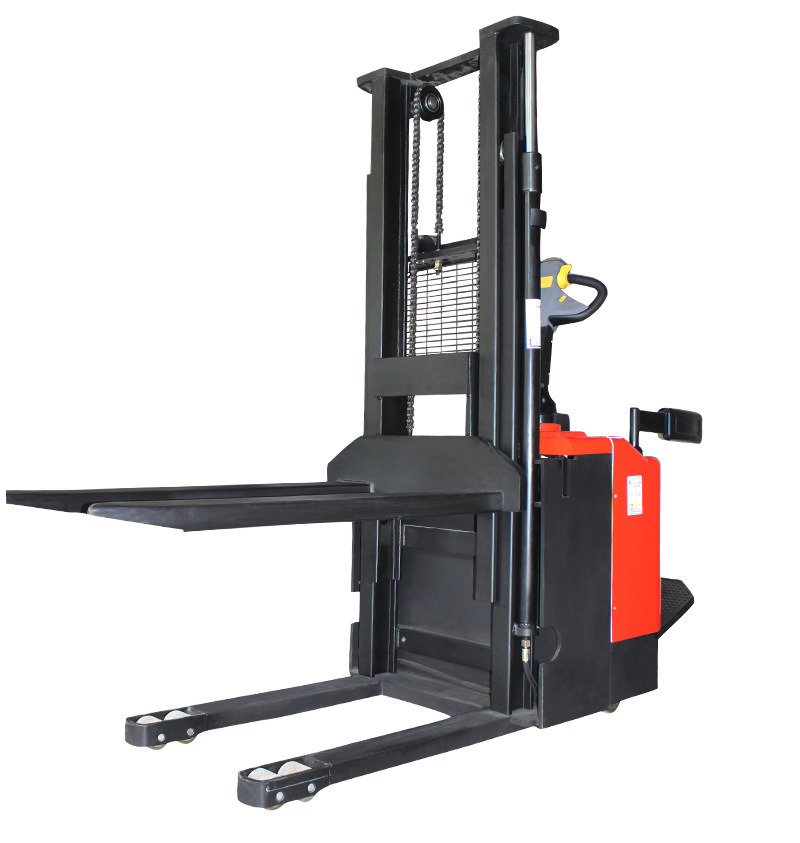 1500kg Fully Electric Hydraulic Powered Pallet Stacker Rider Type