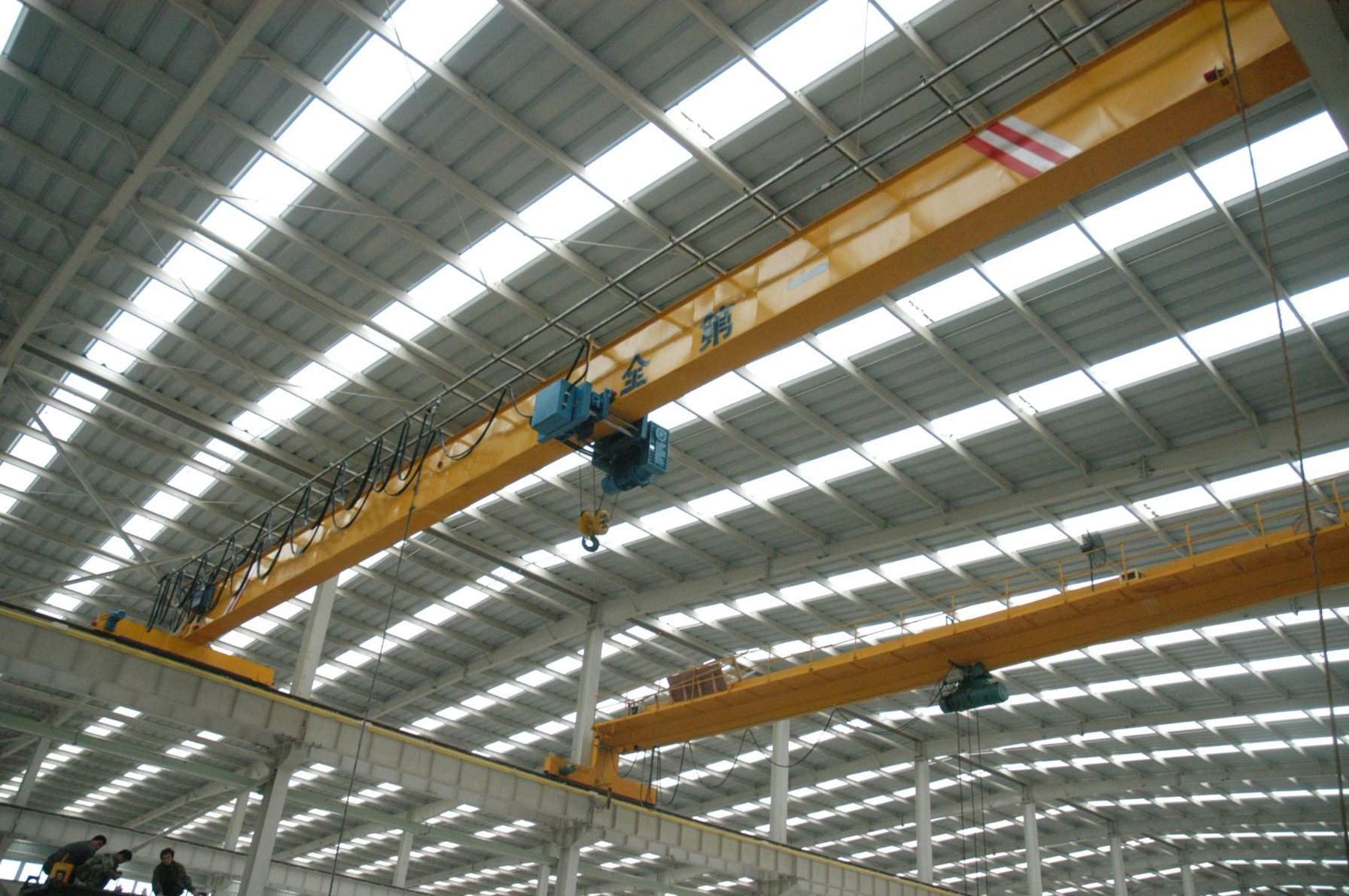 
                3 de 2 Ton Ton de 5 toneladas de 10 Ton grúa monorraíl operado solo techo viga viaja grúa para la fábrica y almacén
            