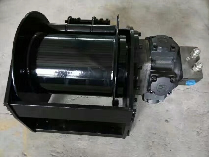 20 Ton Hydraulic Winch Come with Planetary Gear Reducer and Hydraulic Braking System