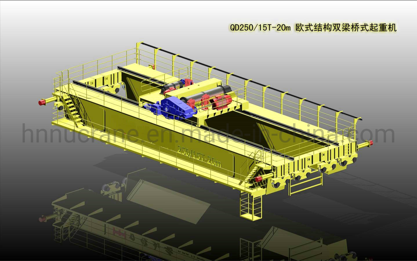 China 
                25ton Electric Hoist Trolley European Type Double Girder Overhead Crane Price
             supplier