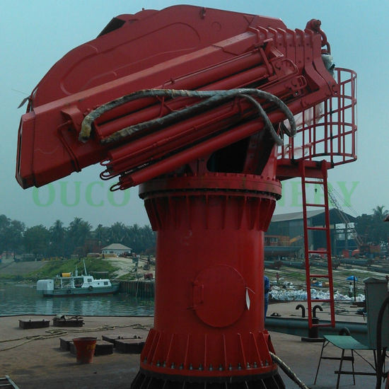 2t 7m Telescopic Boom Provision Hydraulic Marine Crane