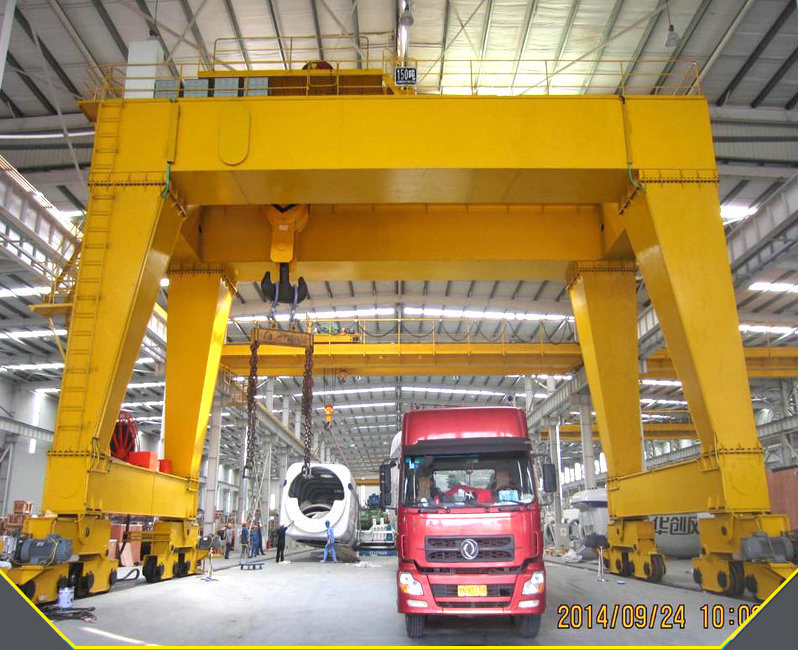 China 
                3-100 Ton eléctrico de doble viga grúa de pórtico con viga U
             en venta