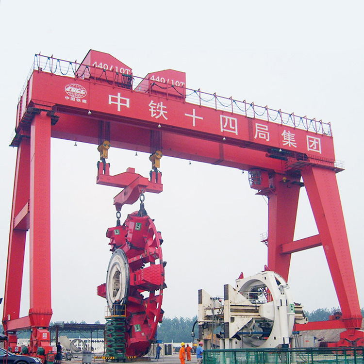 35 Ton Cabin Operation Industrial Heavy Duty Double Box Two Beam Girder Gantry Crane