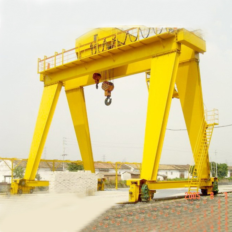 35 Ton Outside Mobile Double Girder Gantry Crane with Electric Hoist for Construction Lift