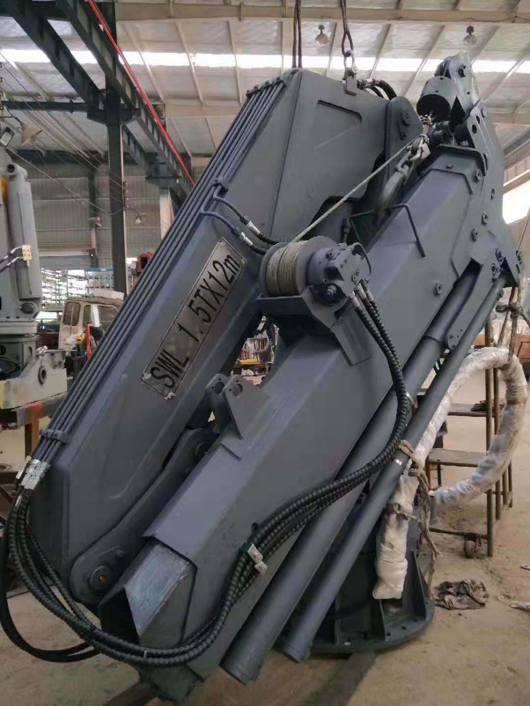 360 Degree Rotation Hydraulic Knuckle Boom Marine Crane
