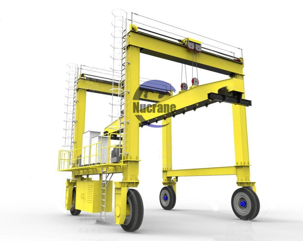 China 
                40 Ton Rtg Crane Container Port Lifting Rubber Tire Gantry Cranes Cost Price
             supplier