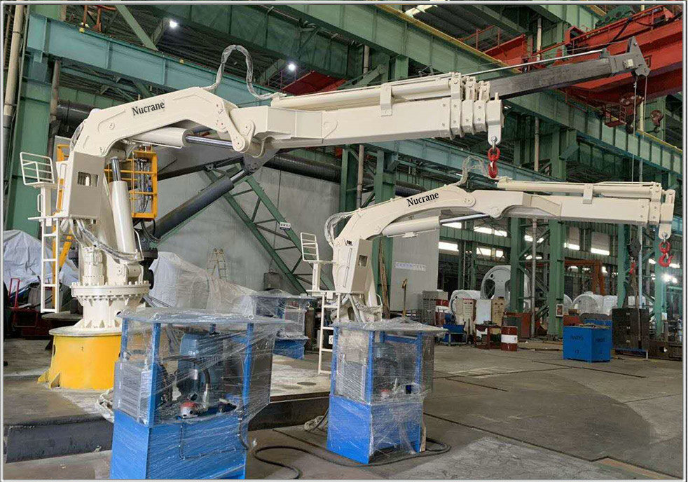 China 
                ABS 등급 및 고급 기능이 있는 40t 선박 망원경 붐 크레인 부품
             supplier