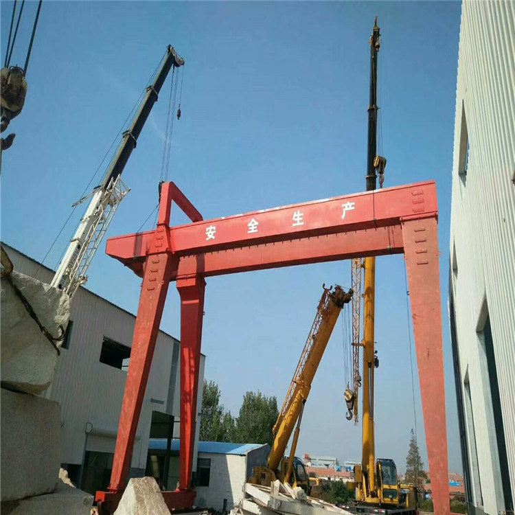 5 Ton 10ton 20 Ton Single Beam Remote Control Truss Type Rail Mobile Frame Crane Single Girder Mobile Gantry Crane with Hook for Sale