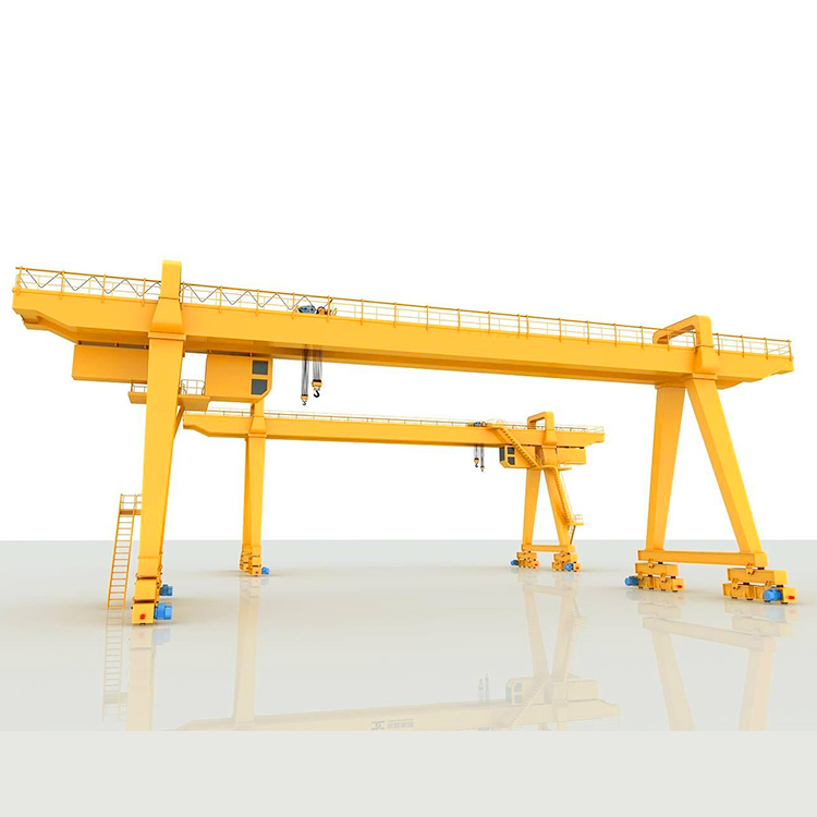 50/10t Heavy Duty Double Girder Gantry Crane with with Remote Control