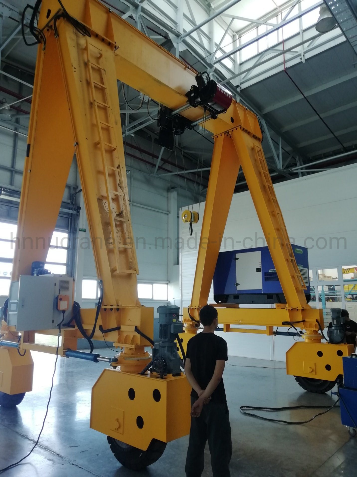 50 Ton Mobile Rail Mounted Container Lifting Equipment Double Girder Gantry Crane