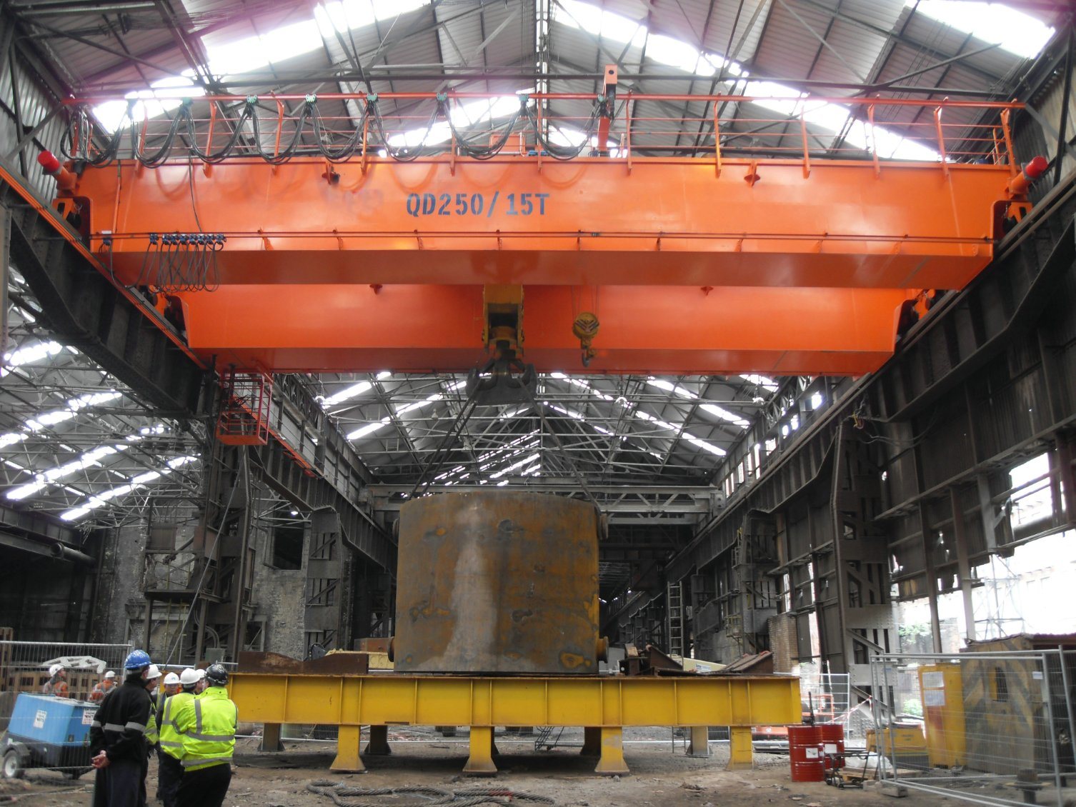 Best Quality Ql Model Double Beam Magnet Crane with Hanging Beam for Steel Mill