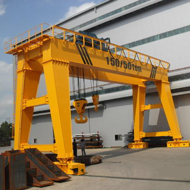 
                Best Selling 32 Ton Double Beam Gantry Cranes with Electric Hoist for Lifting Equipment
            