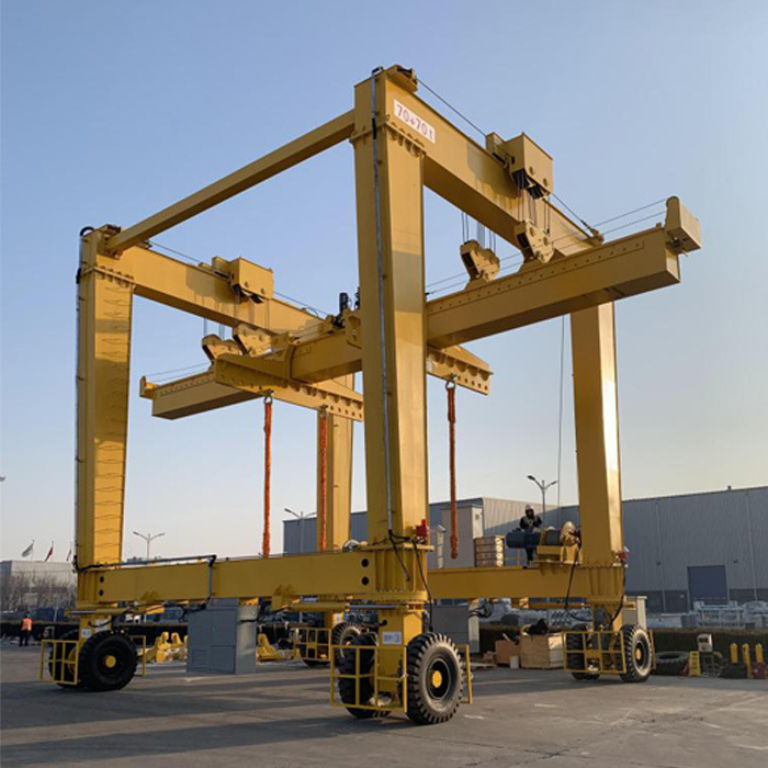 Brand New Design Single/Double Beam (Girder) Electrical Rubber Tire Gantry Crane