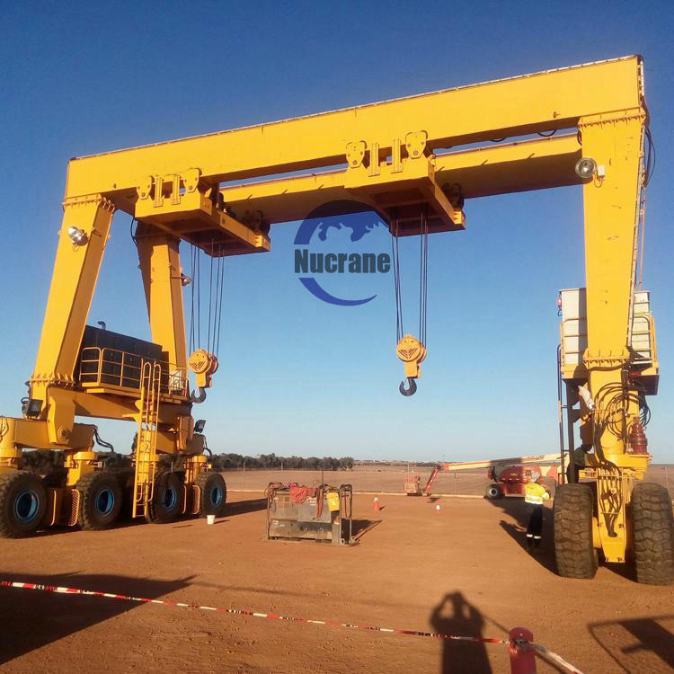 Cheap and Famous Port Rtg Rubber Tyred Straddle Carrier 40~100 Ton Electric Double Girder Container Gantry Cranes Price