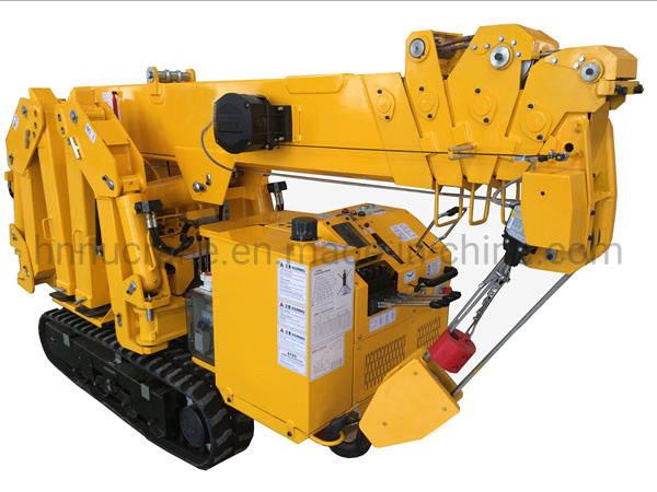 Chinese Manufacturer Broker Arm Spider Small Mobile Crane with Hydraulic Jib