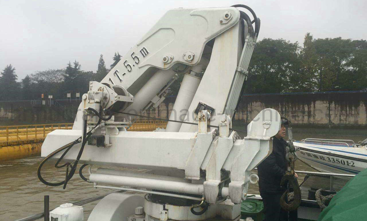 Customized Marine Ship Hydraulic Slewing Crane, Deck Crane