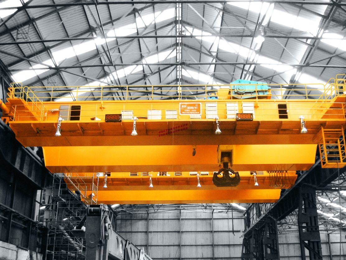 Double Girder Qd Model 50ton Winch Trolley Overhead Crane