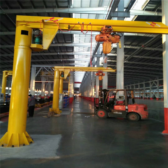 
                Economic Prices 8000kg Mobile Performance Pillar Slewing Jib Crane Price with Electric Hoist
            