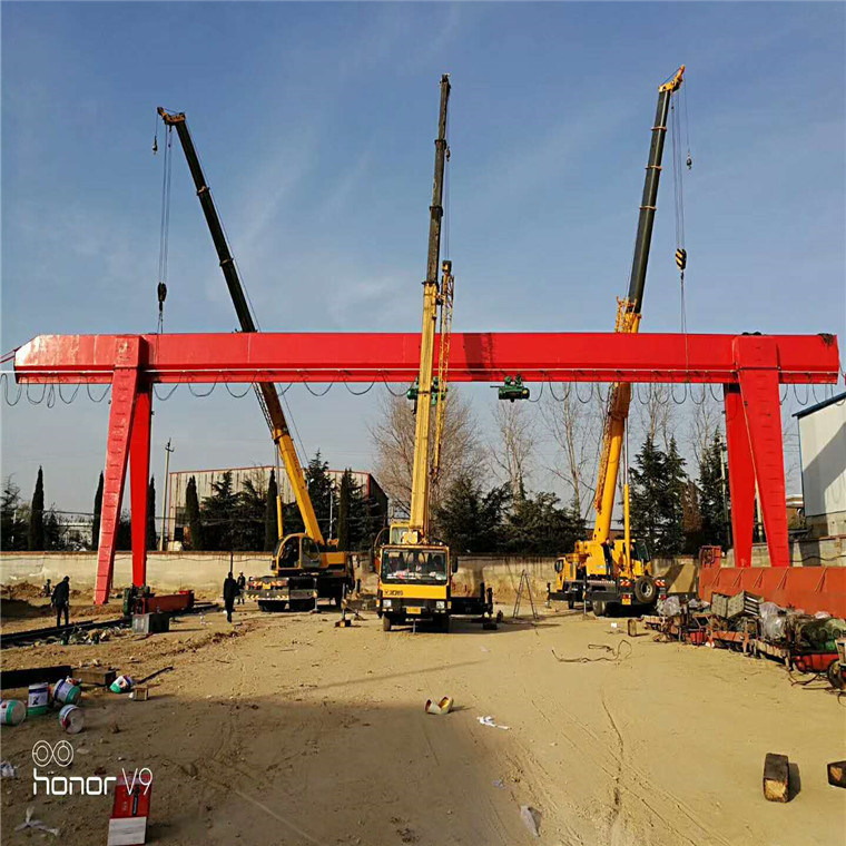 Factory Customized Wireless Remote Control Single Beam Gantry Crane with Hoist