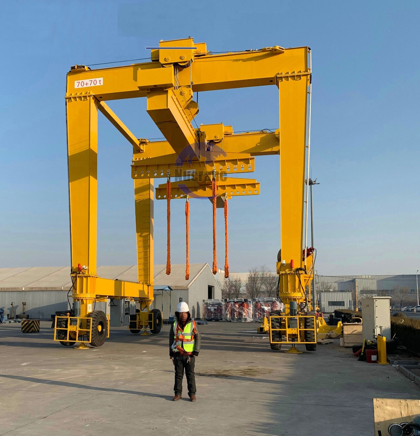 Chine 
                Pneu en caoutchouc prix d′usine conteneur grues à portique Rtg Crane 5t~100t
             fournisseur