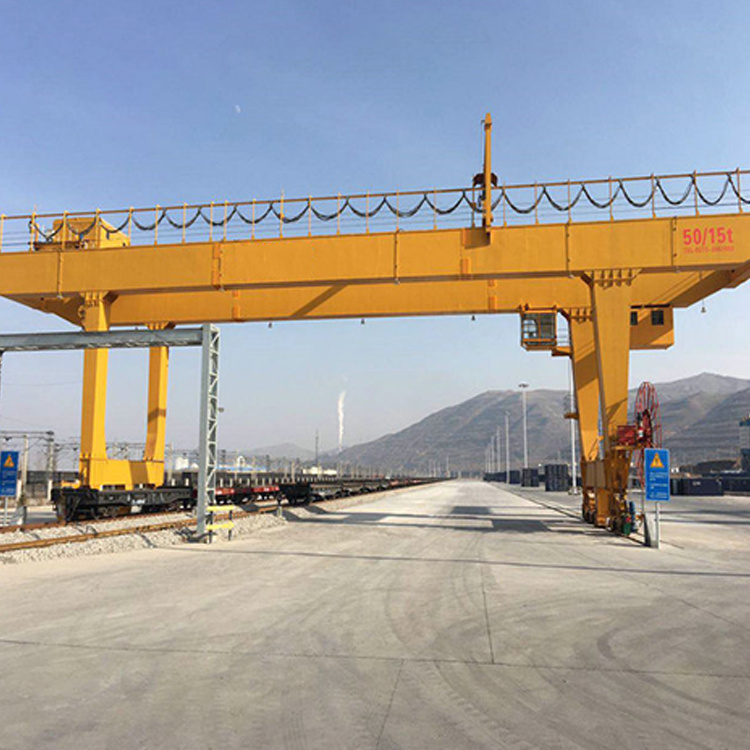 Factory Use 15t Double Girder Gantry Crane with Trolley Customized Cantilever