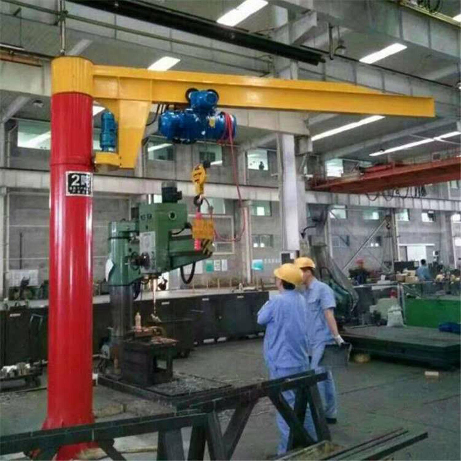 Fixed Pillar Electr Hoist Arm Crane with Free Accessories