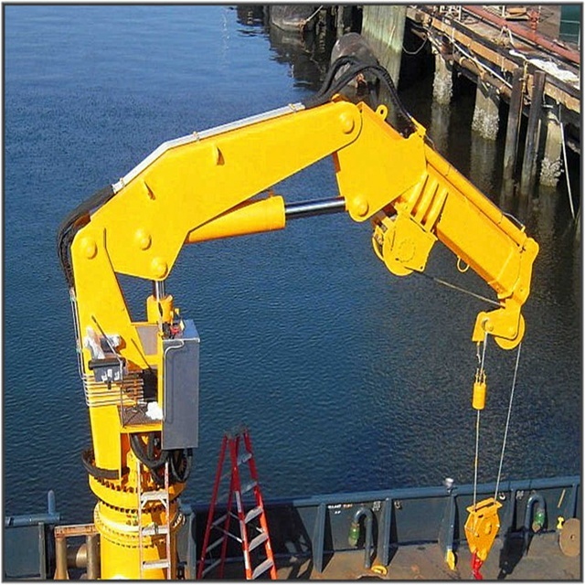 Folding Arm Hydraulic Knuckle Boom Ship Deck Crane