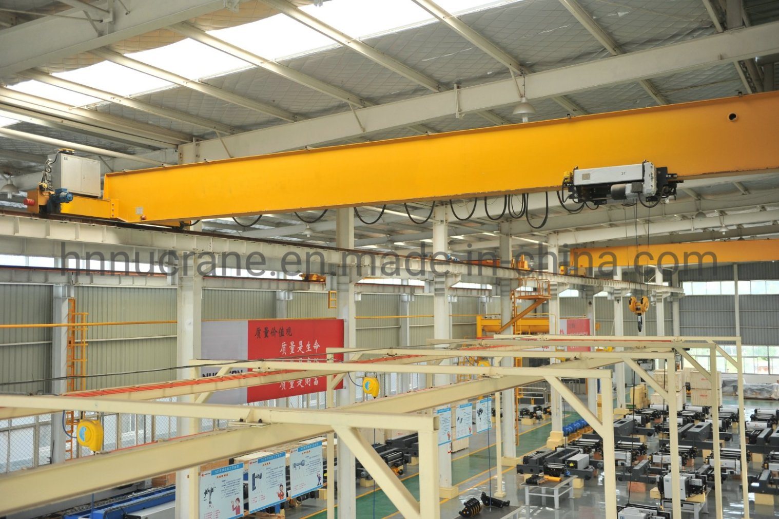 High Performance Industrial European Design Double Girder Overhead Crane with Hoist