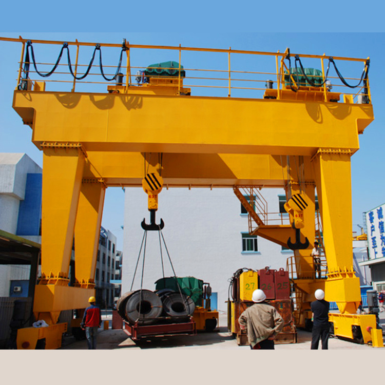 High Quality 40 Ton Double Beam Container Trolley Lifting Gantry Crane for Loading and Unloading