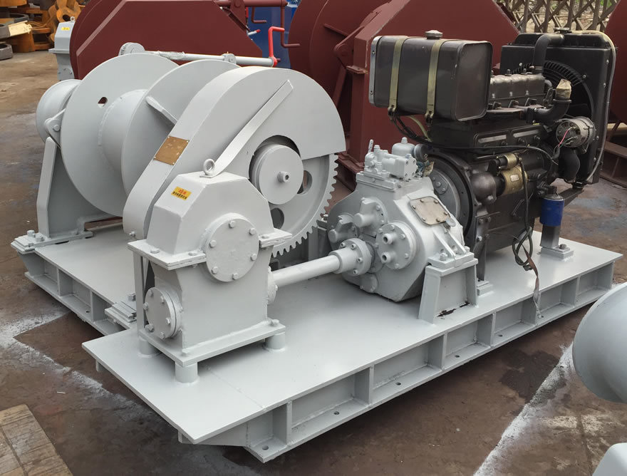 High Quality Marine Steel Electrical Mooring Winch Hydraulic Driven Double Gypsies Combined Windlass