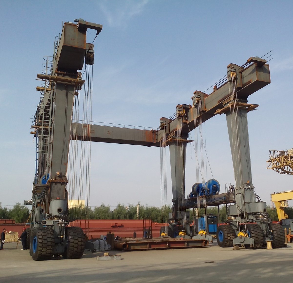 
                Hochwertige Teleskop-Säule hydraulische Gantry Kran zum Verkauf
            