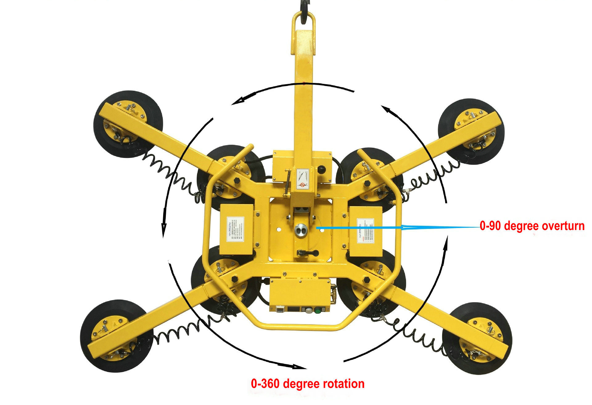 Hot Sale Durable Strong Rubber Plate Vacuum Air Transfer Moving Suction Cup Vacuum Glass Lift