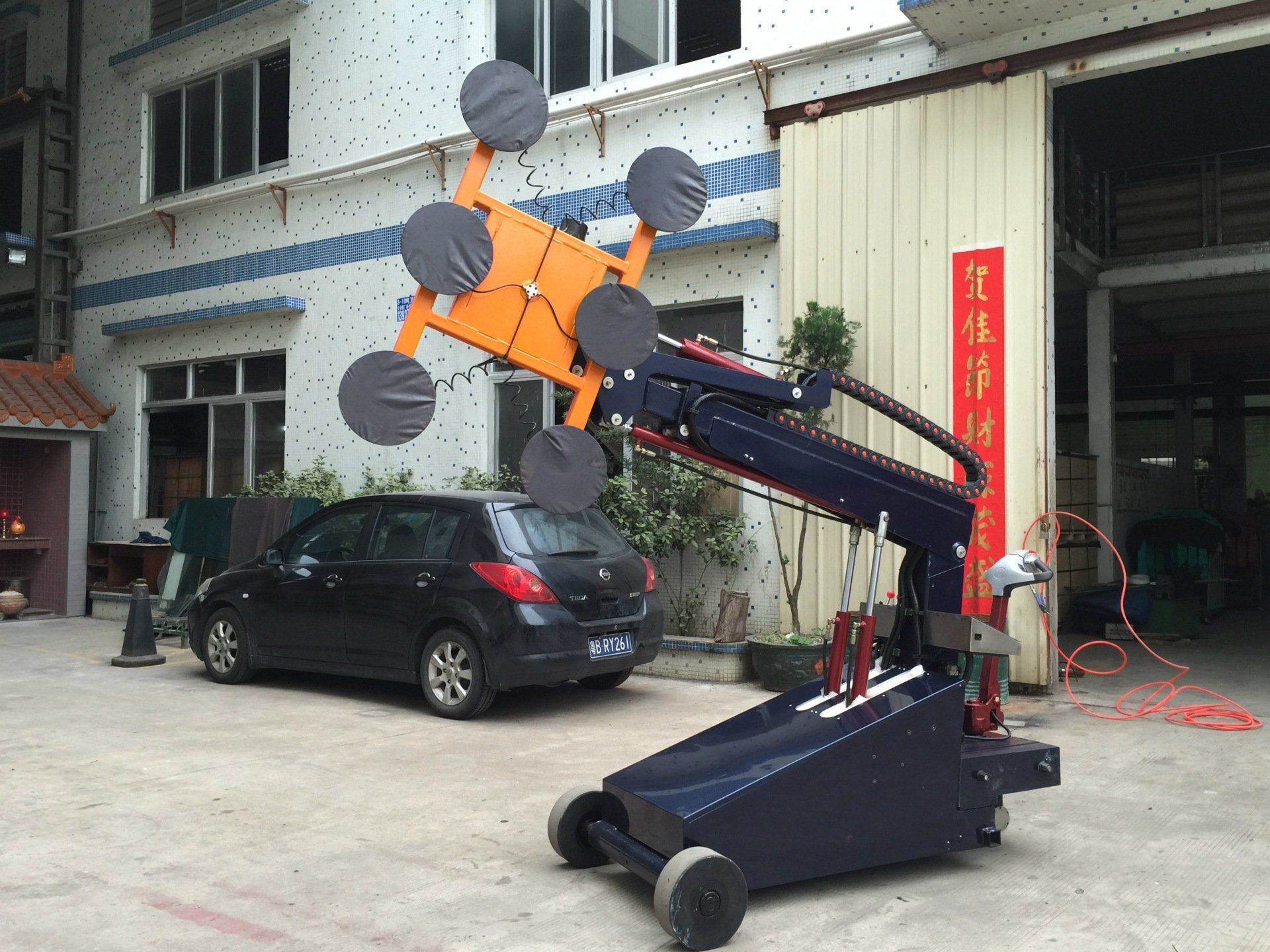 
                Hidráulico Neumático ascensor de vidrio 350kg de elevación por vacío
            