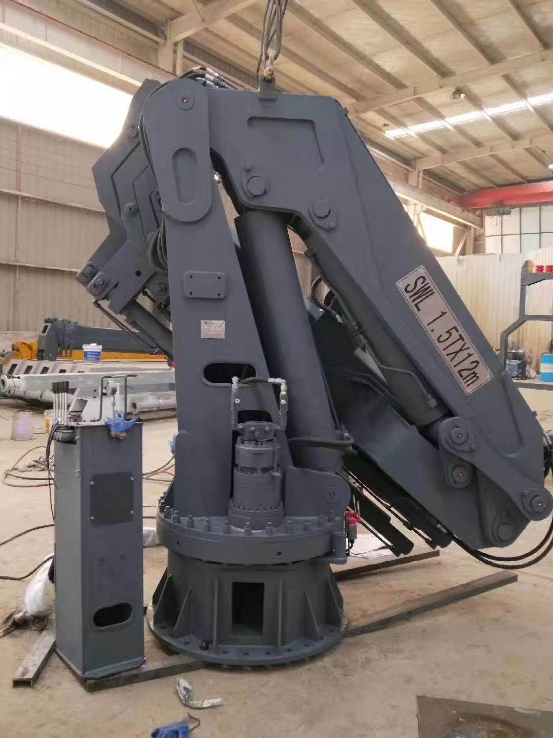 Knuckle Telescopic Foldable Boom Marine Crane