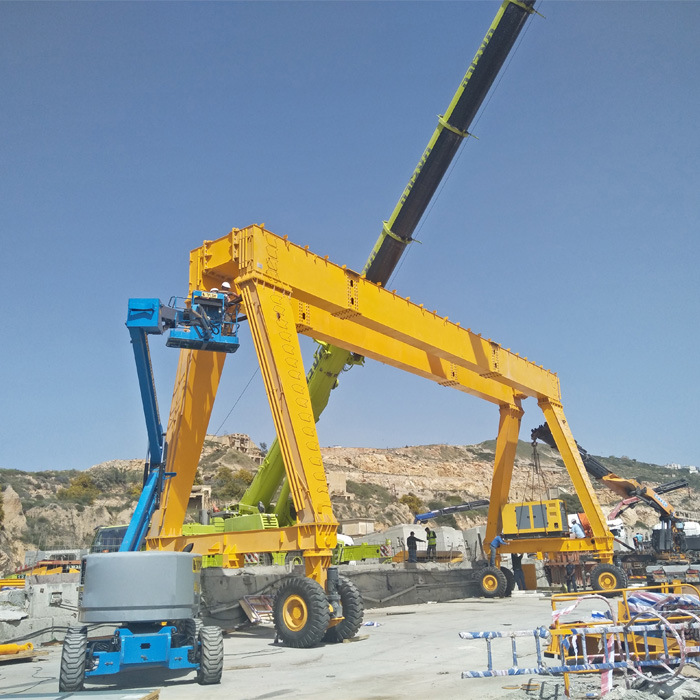 Large Tonnage High Quality Factory Price Rubber Container Terminal Tyre Electric Gantry Crane