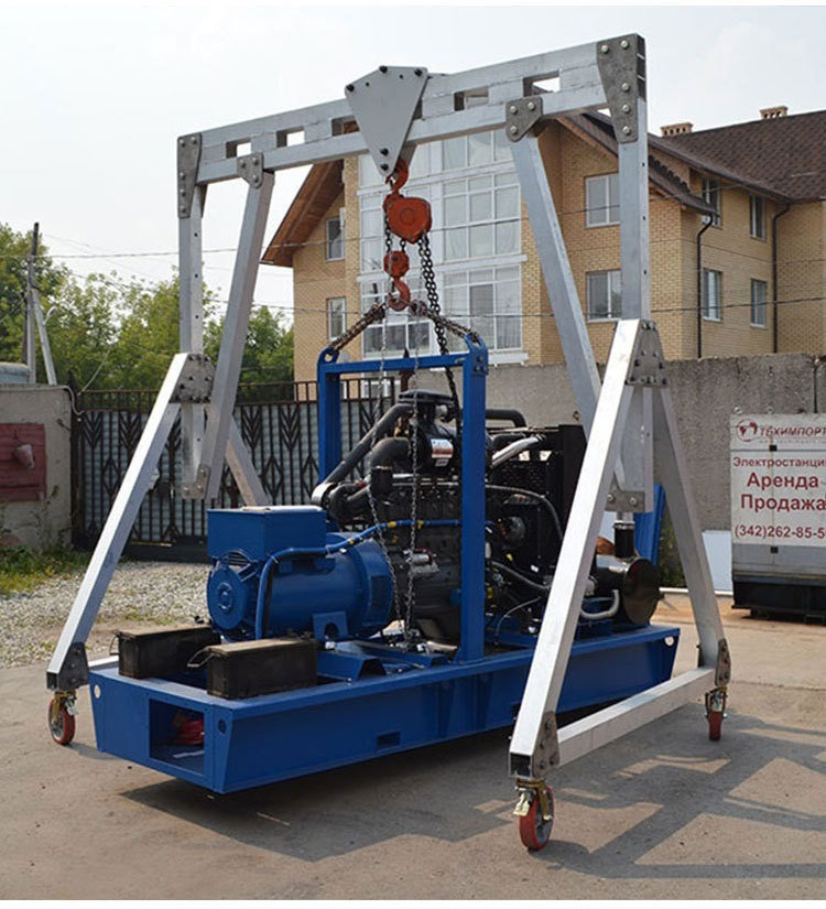 
                Faible marge de manoeuvre petits matériels la remise de l′équipement portable grue à portique en aluminium
            