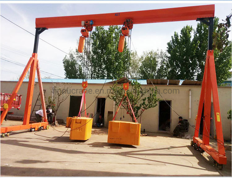 Manual Portal Granty Crane, Adjustable 360 Rotating Crane 0.5-20ton