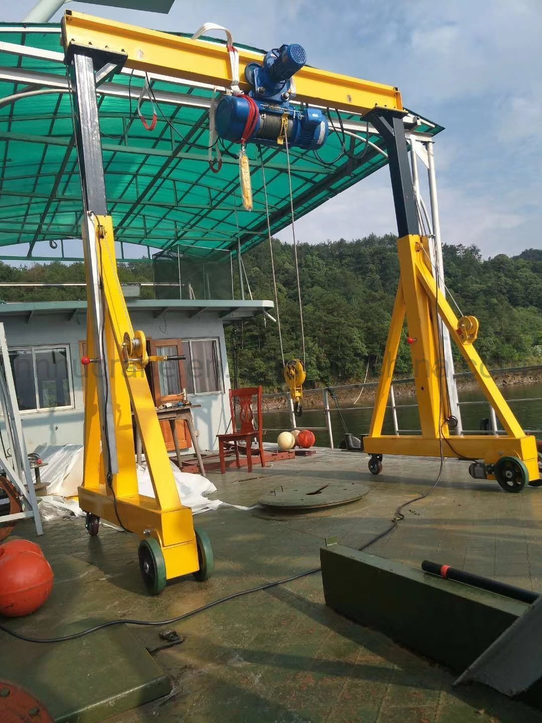 Manual Push Outdoor Usage Portable Mini Gantry Crane