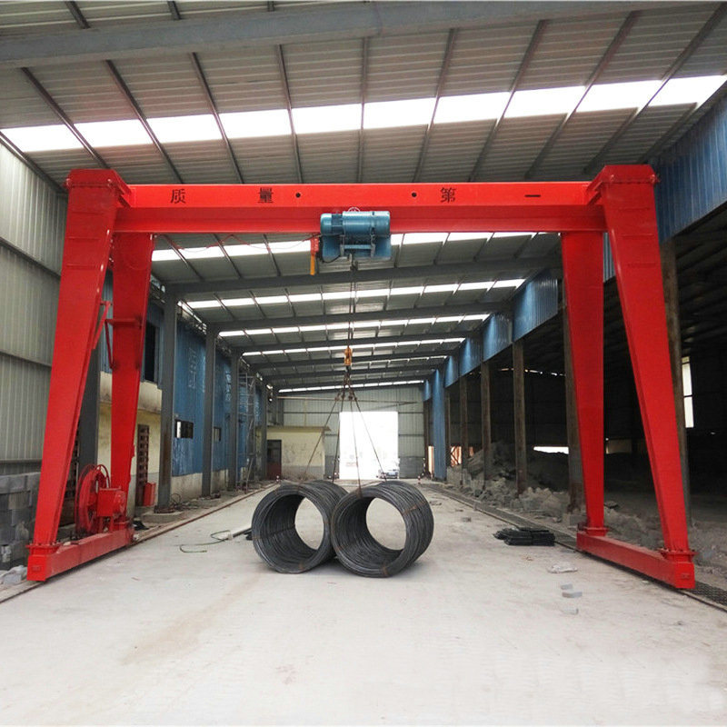 
                Modèle de portail de l′OMD Type de grue grue à portique poutre de la capacité unique de 10 tonnes pour l′entrepôt
            