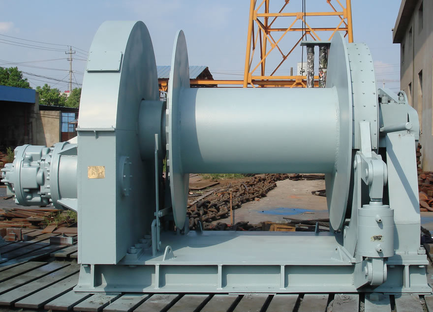 Merchant Series -100kn Hydraulic Mooring Winch Marine Electrical Horizontal Mooring Capstan