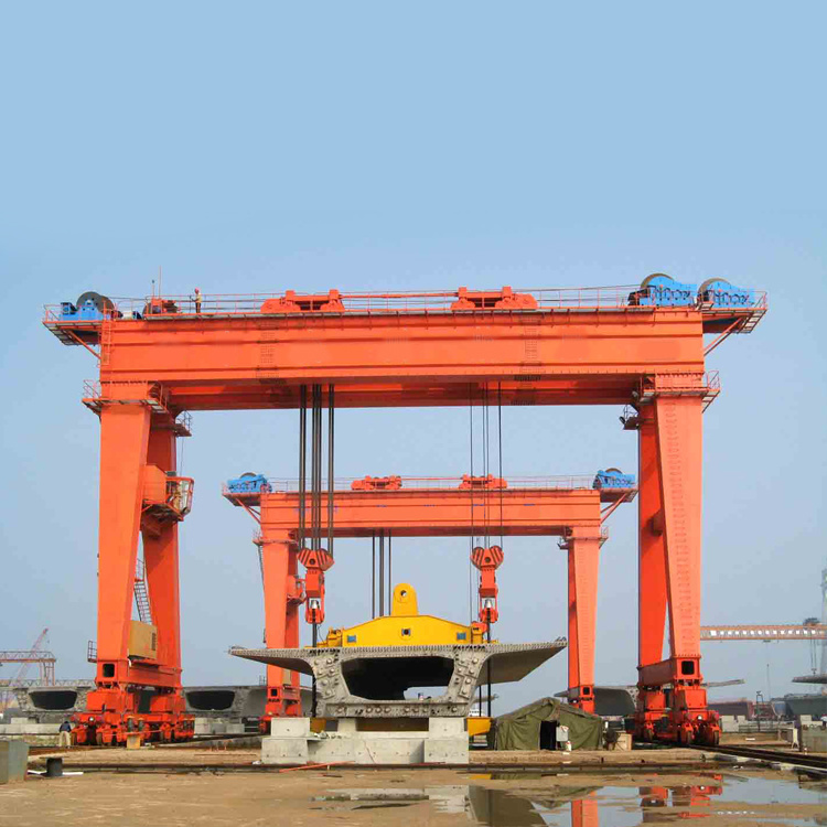 Mobile Crane Traveling System Remote Marble Loading Electric Double Girder Gantry Crane 15ton